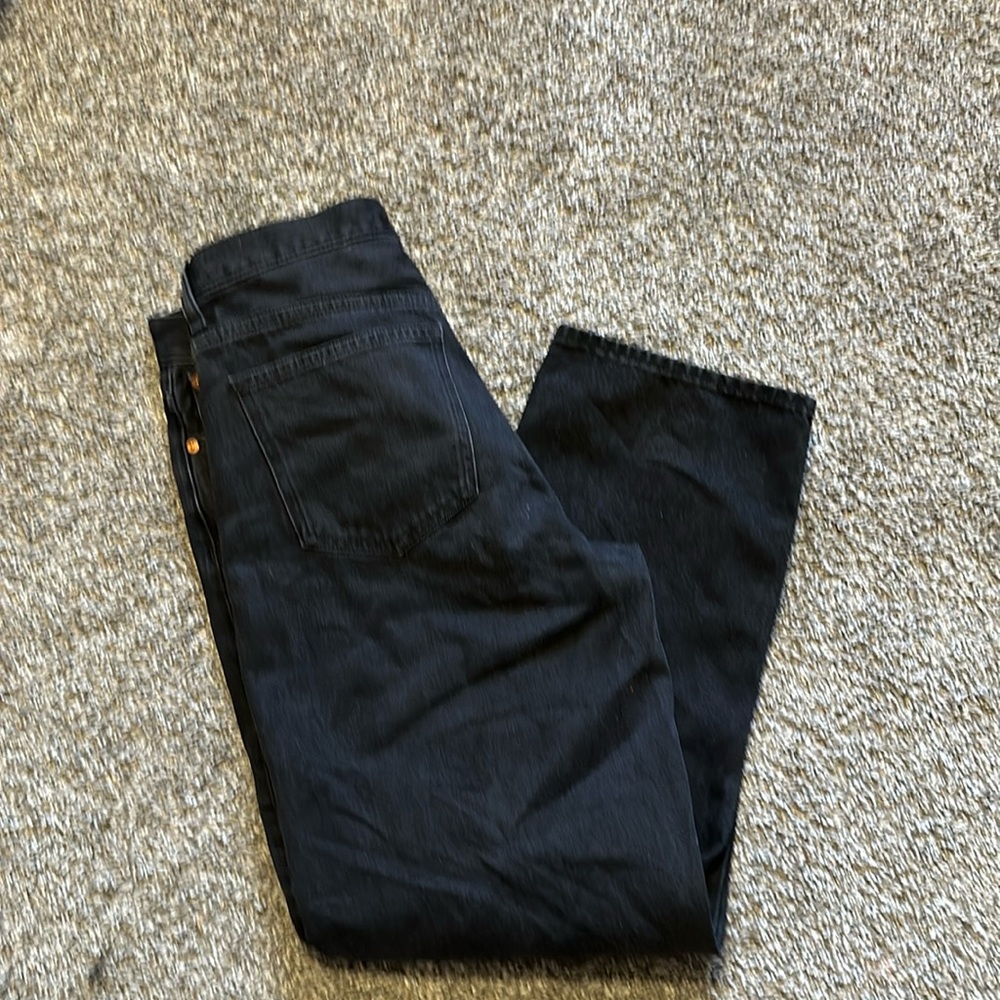 Straight leg black jeans